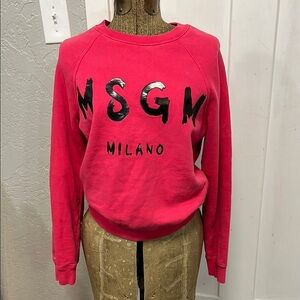 MSGM MILANO MADE IN ITALY CREWNECK PULLOVER SWEATER XS